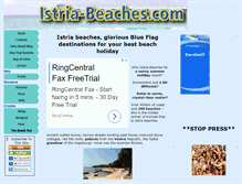 Tablet Screenshot of istria-beaches.com